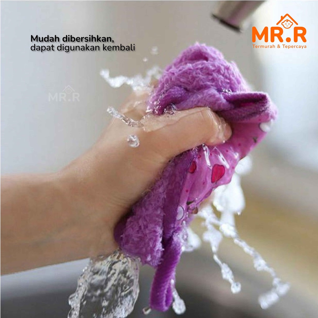 Lap Tangan Handuk Lembut Gantung Kain Lap Tangan Serbet Tangan Serbet Gantung Hand Towel Microfiber