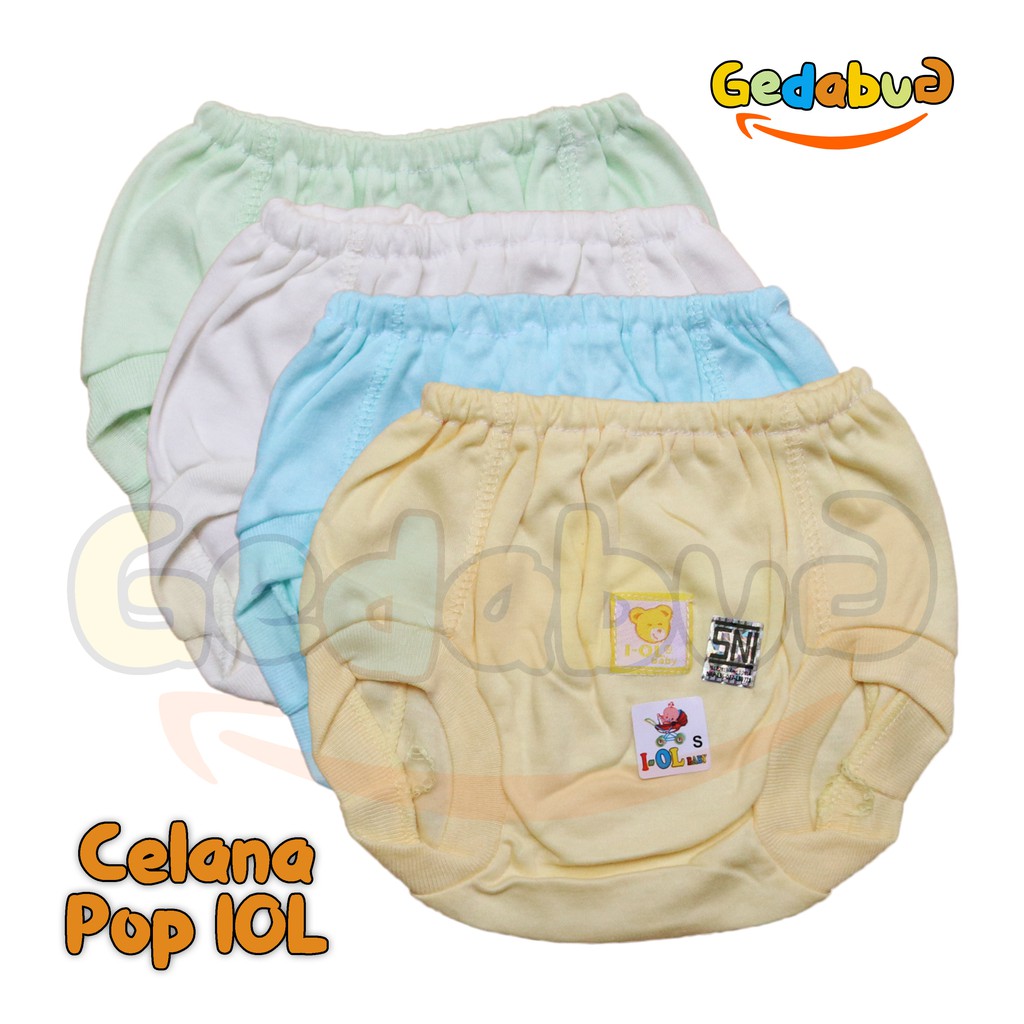 Celana Pop I-OL Warna | Perlengkapan Pakaian Bayi New Born IOL | Gedabug