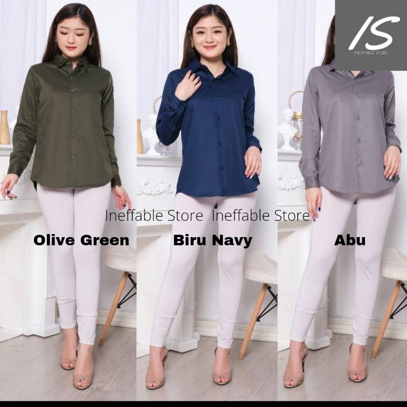 Kemeja Wanita - Kerja/Kantor/Formal - Katun Toyobo Jepang-2