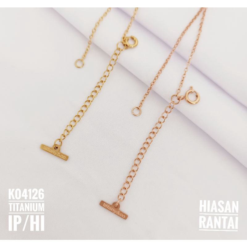 Kalung Titanium Rantai Double Layer K04126