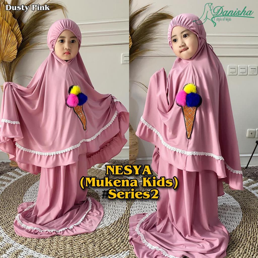 Mukena Mukenah Anak Nesya Kids Ori Danisha Hijab