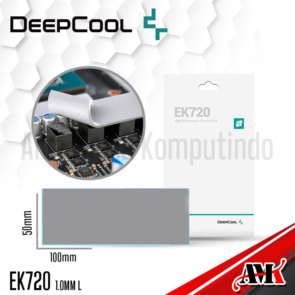 Thermal Pad Deepcool EK720 L 1.0mm High Performance Thermal pad 100mm x 50mm