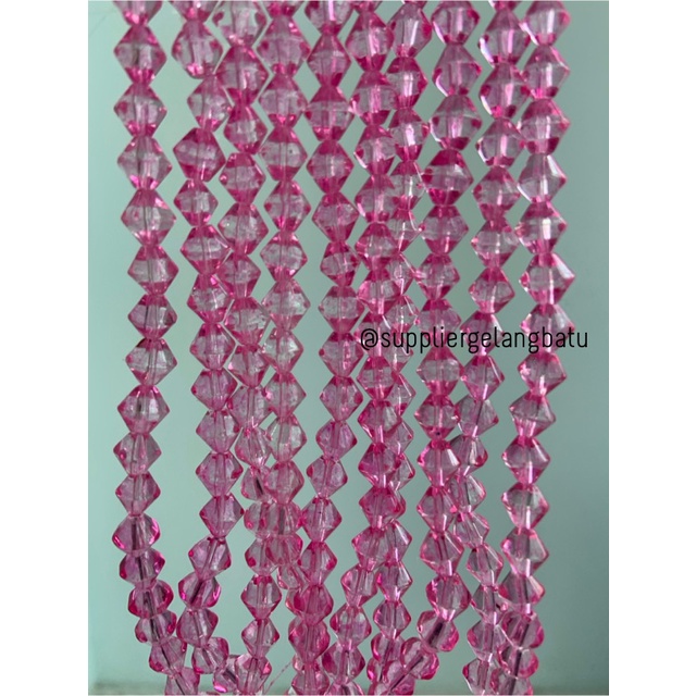 kristal BICONE AUSTRIA FANTA 6mm diamond belimbing craft GELANG KALUNG