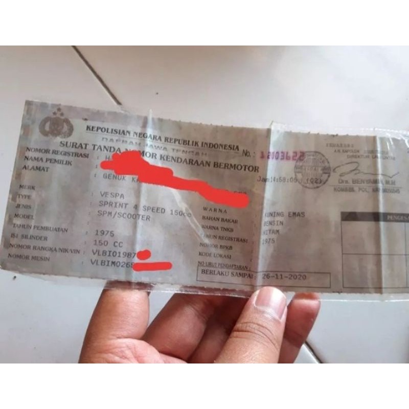 dokumen vespa sprint bagol 75 kuning emas