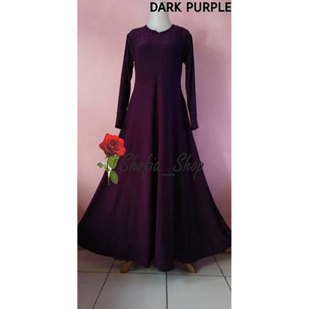 Dress Baju Gamis Jersey Dark Purple Muslimah L Fit To Xl Promo Per Buah Harga Grosir Shopee Indonesia