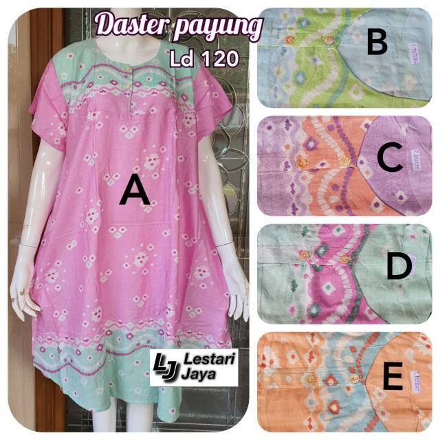 Daster Payung Tiedye Klok Remaja Dewasa Jumbo Ld120 Adem Nyaman Baju Pantai Bali Rayon Fashion