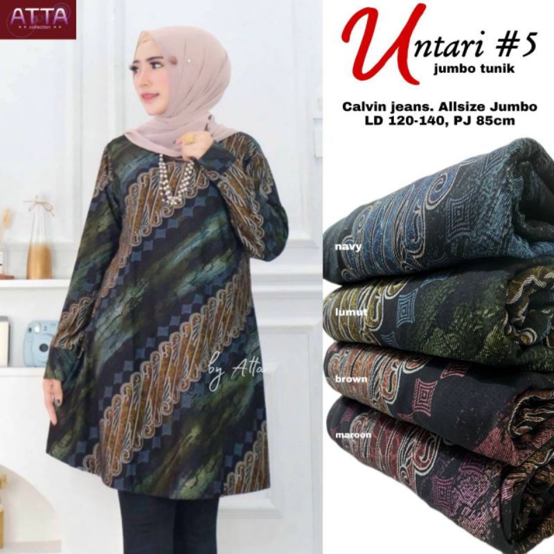 Untari Jumbo Tunik || Ld 110-140 PJ 85