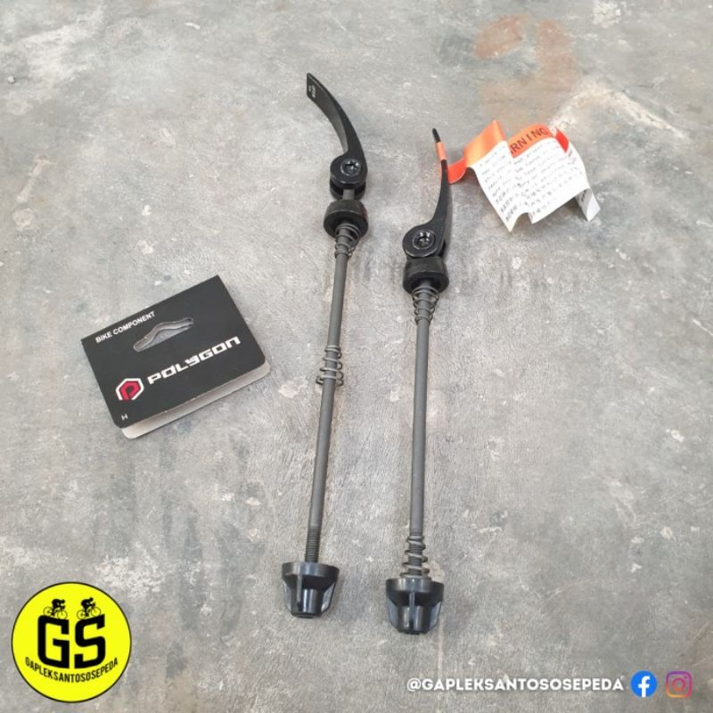 As QR Quick Release Sepeda Depan Belakang Set Polygon