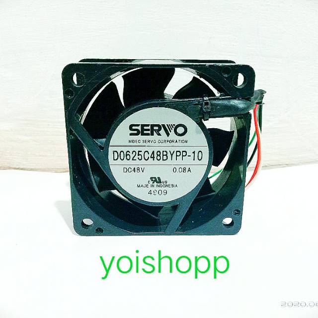 Fan kipas 48Vdc (6x6x2,5cm) Nidec Servo