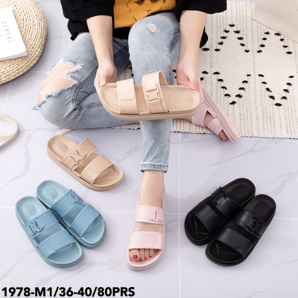 Sandal Wanita Casual Ban Dua Wanita Import WNL 1988-1L