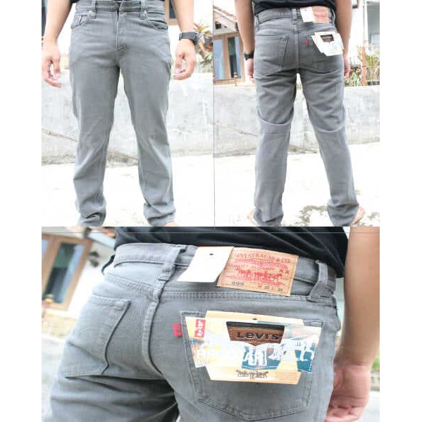 CELANA JEANS LEVIS STANDAR PRIA ABU KEREN / GREY