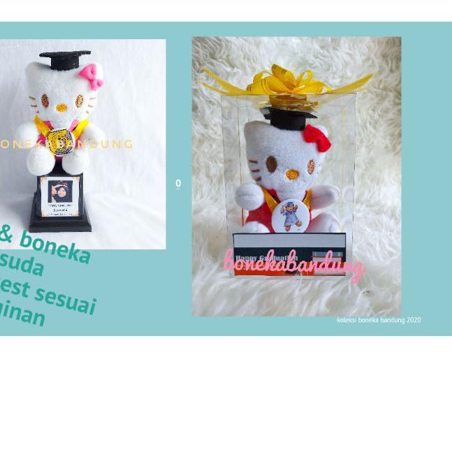 ✲ piala boneka wisuda beruang - boneka bandung ➷