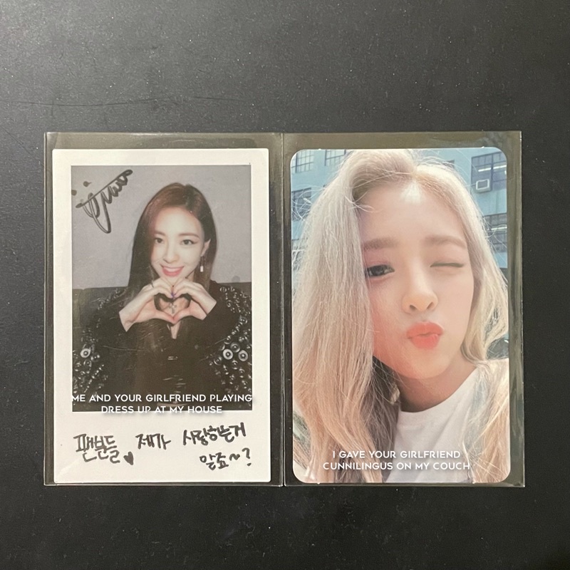 POLAROID POLA YUNA ITZY ICY PC PHOTOCARD YUNA POUT