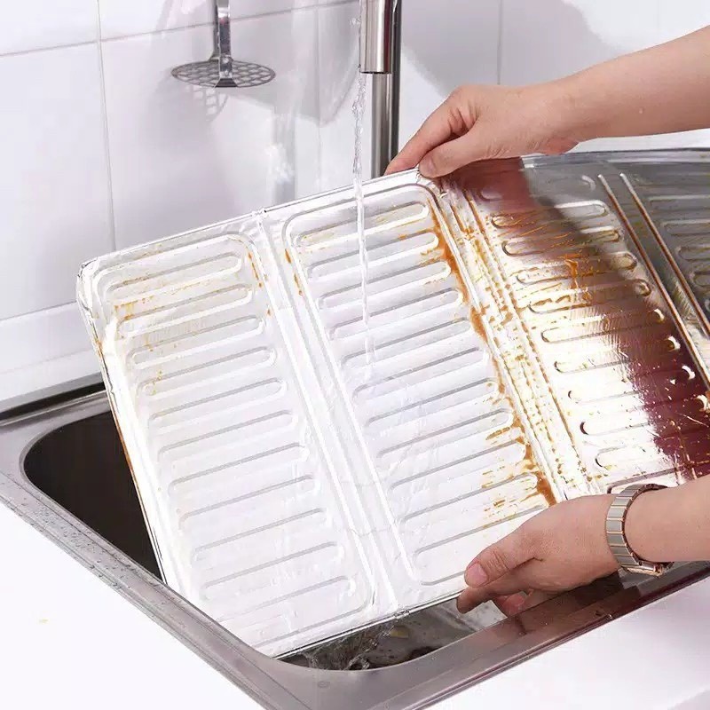 ALAS KOMPOR PELINDUNG DINDING ANTI KOTOR ALUMINUIM FOIL ANTI MINYAK