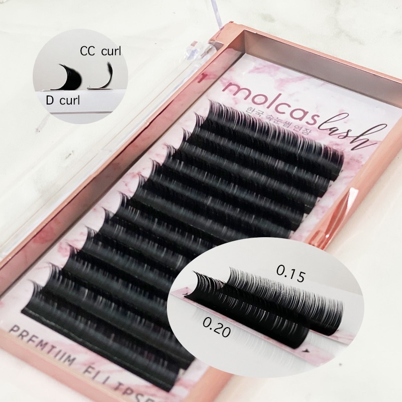 SUPER HALUS! MOLCAS LASH PREMIUM ELLIPSE BULUMATA EYELASH EXTENSION KOREA molalash