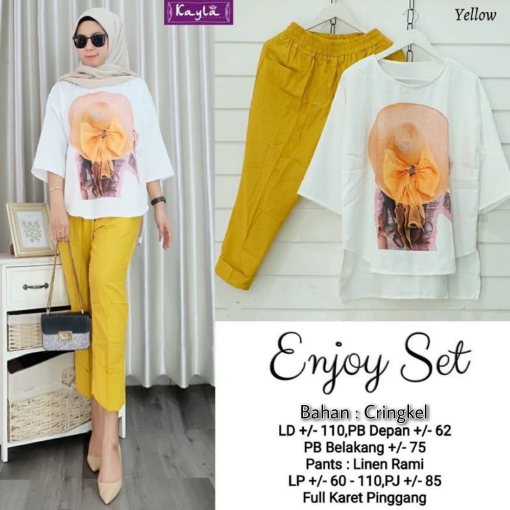 Set Celana | ENJOY SET || Bisa COD || REALPICT