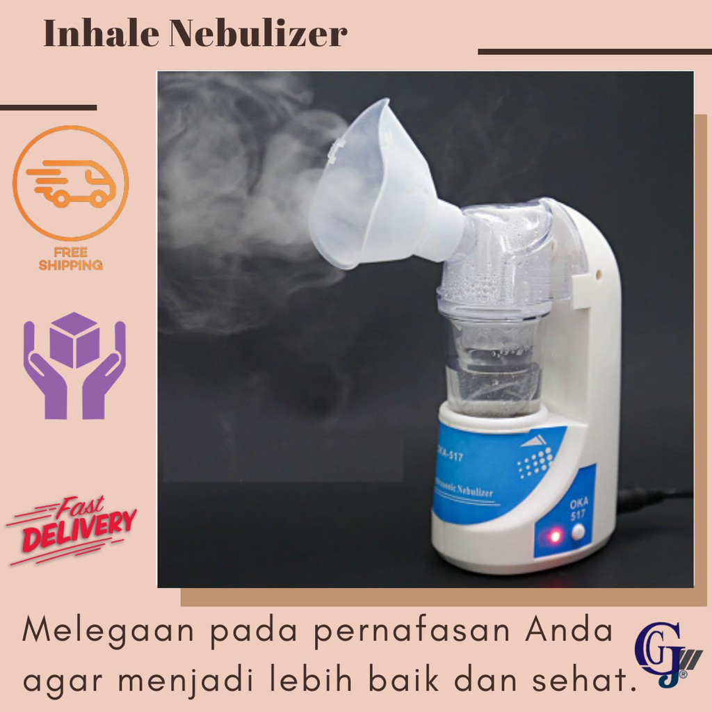 Alat Uap Pernapasan Omicron Ultrasonic Terapi Pernafasan Inhale Nebulizer Alat Sesak Nafas Portable