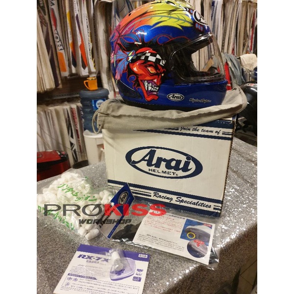 helm arai russel rx7x bekas second