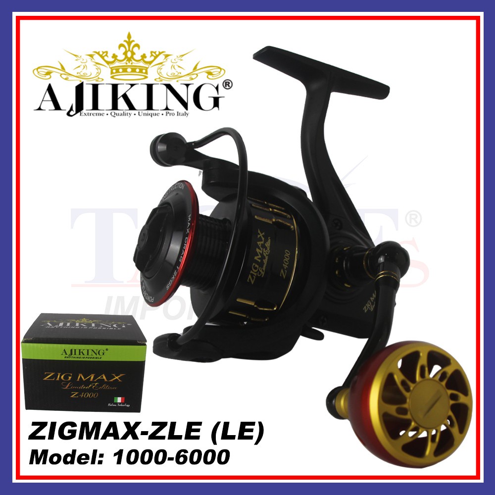 Reel AJIKING ZIG MAX-ZLE LIMITED EDITION (POWER HANDLE)