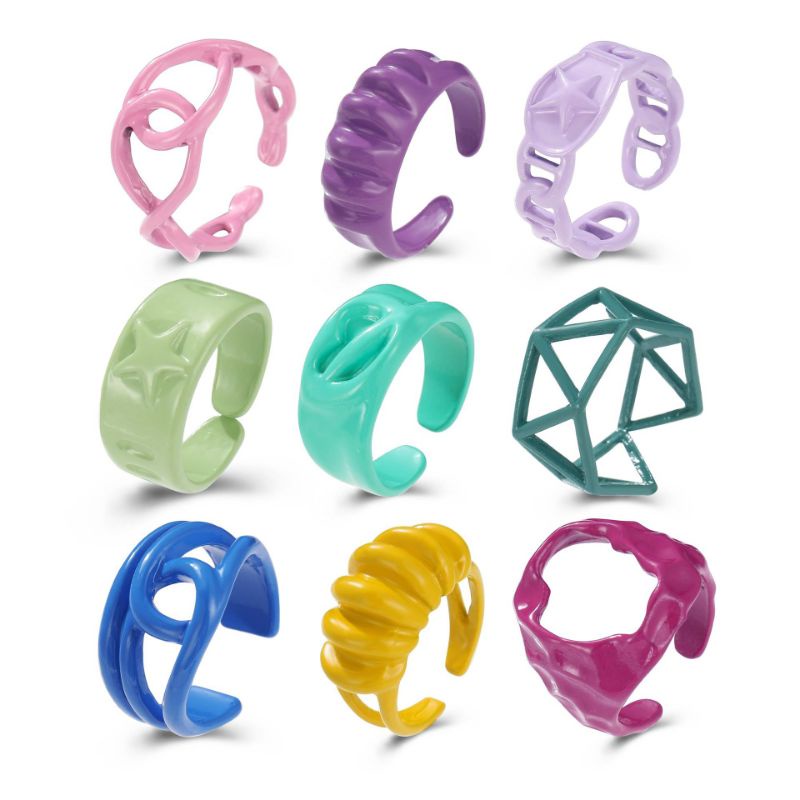 colorful rings | cincin warna warni cewe kue