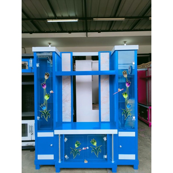 lemari buffet tv minimalis pajangan blockteak