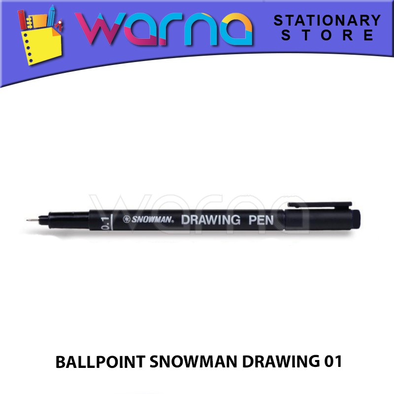 

PEN PULPEN BOLPEN BALLPOINT SNOWMAN DRAWING PEN 0.1