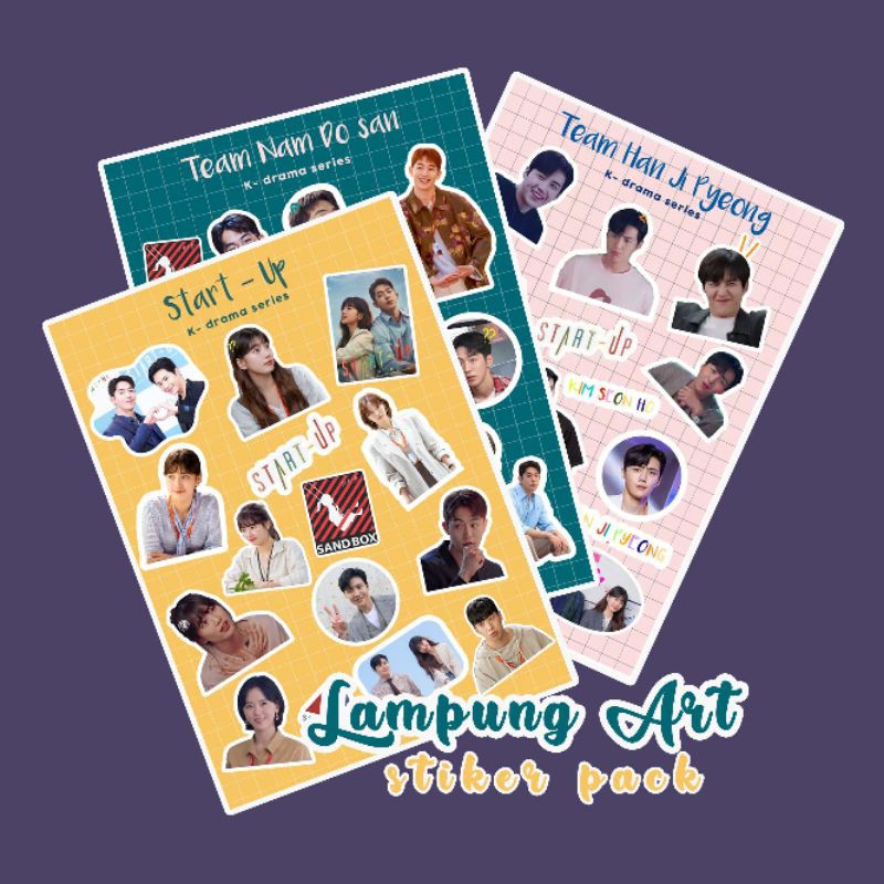 

Start Up Drama Korea Sticker Sheet//Viral