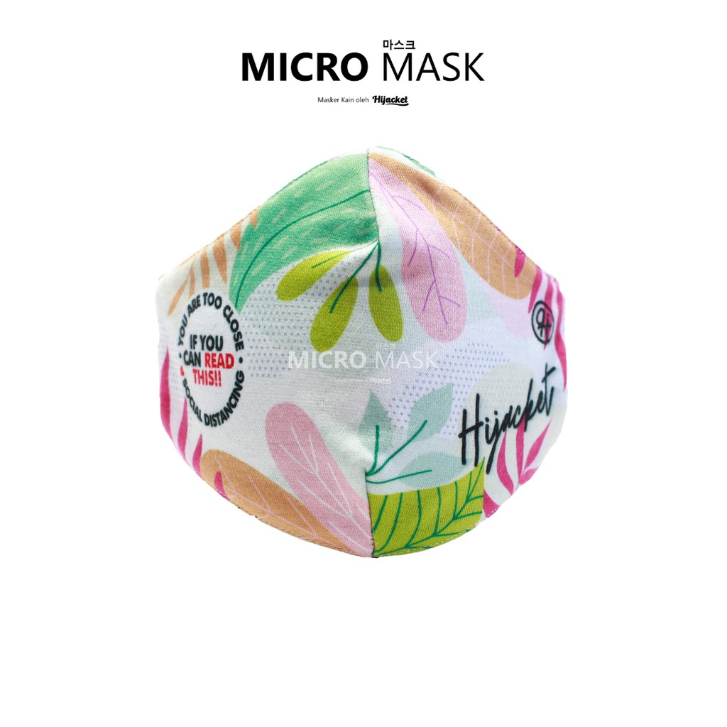 Micro Masker Hijab BLOCK UP TO 70% VIRUS 2 PLY Proteksi Premium fleece & poly-fiber Nyaman Bisa COD-Spectrum Lobelia