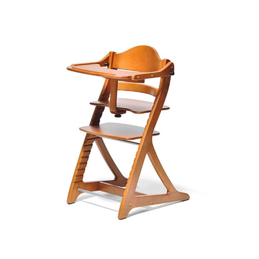 Yamatoya Sukusuku Plus Table High Chair Tempat Duduk Bayi - LIGHT BROWN