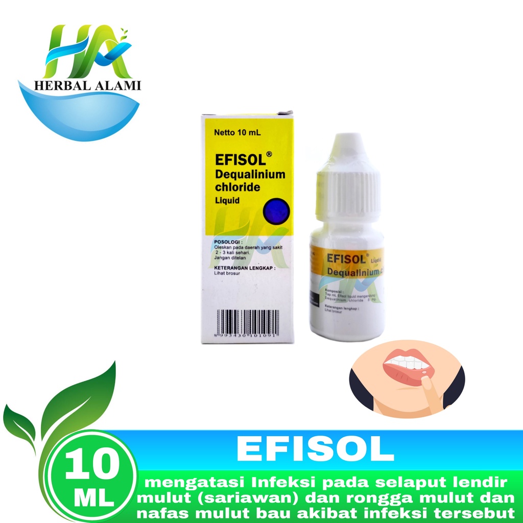 Efisol Liquid 10ml - Obat Sariawan Panas Dalam