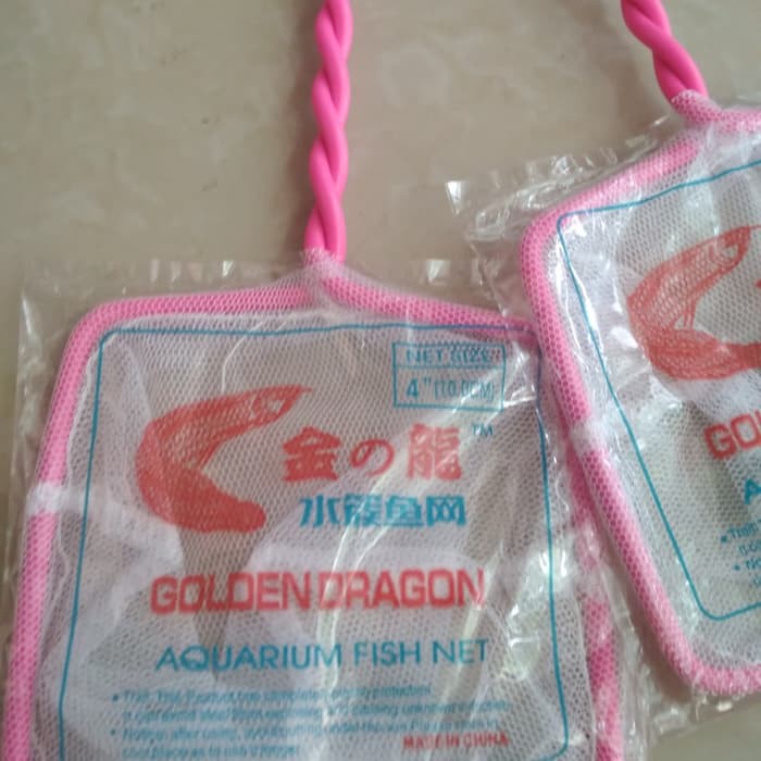 Serokan Ikan GOLDEN 10cm Saringan Seser Jaring Aquarium Akuarium 10 cm