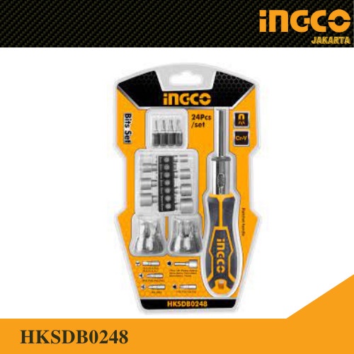 Obeng Set 24 pcs Screwdriver set INGCO HKSDB0248 Obeng Multifungsi