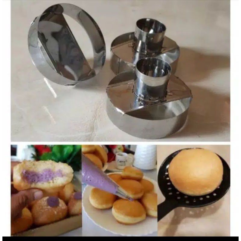 Cetakan Donat isi polos/Bomboloni