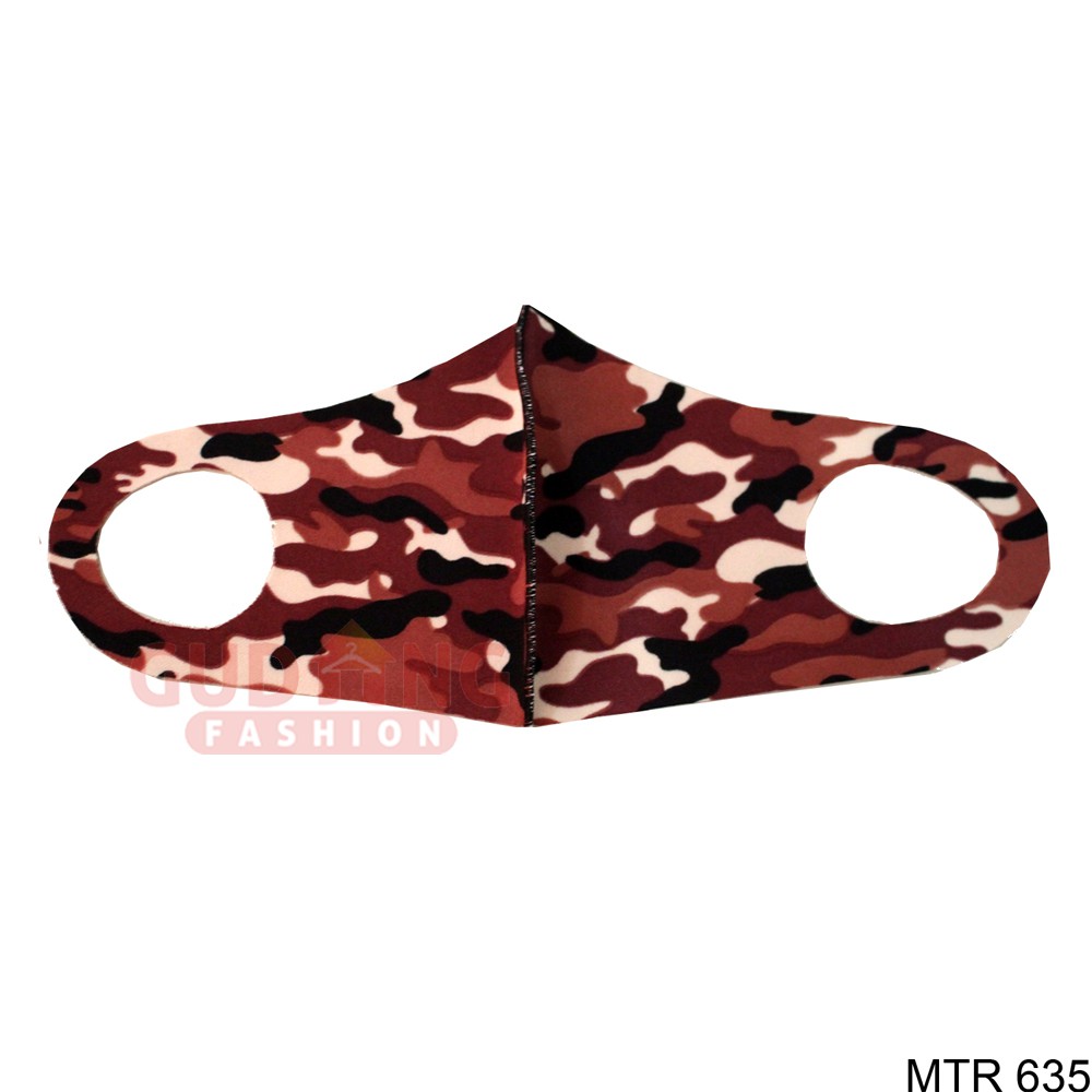 Masker Scuba Kain Motif Army  - MTR 635