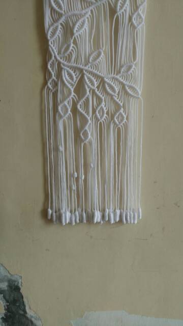 READY STOK) macrame hiasan dinding daun / macrame wall hanging (HD 058)