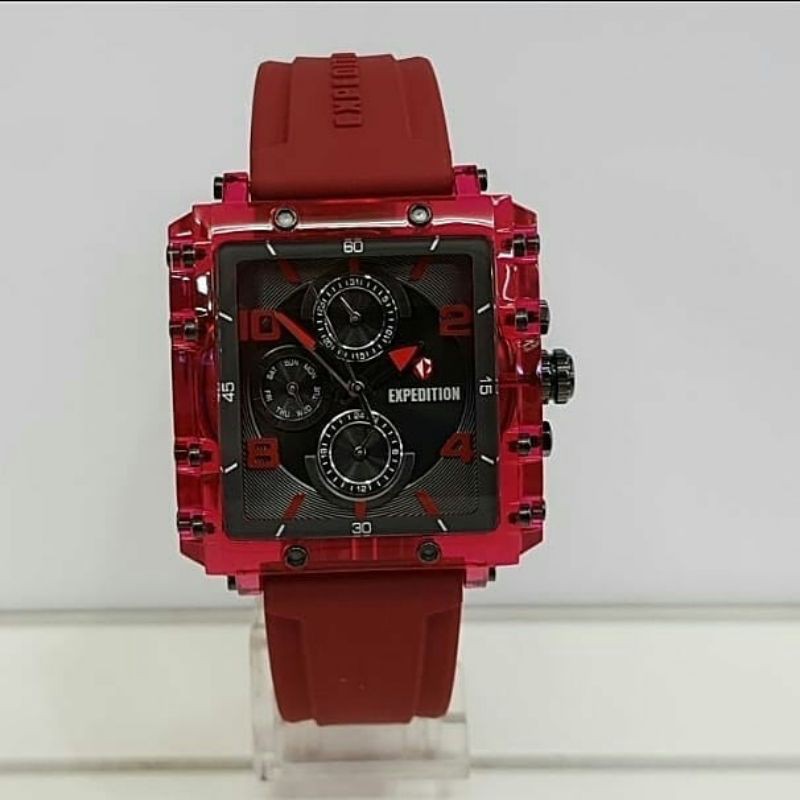 Jam Tangan Expedition E6808 Wanita Red Original