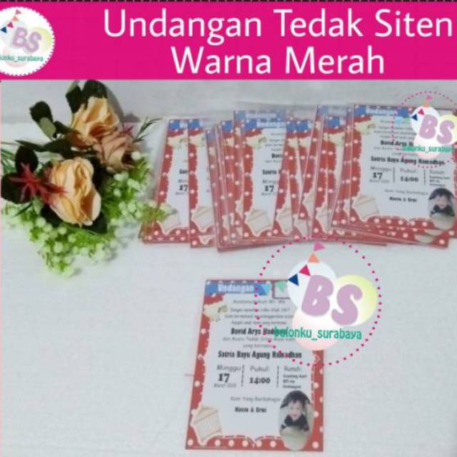 Undangan Tedak siten / turun tanah