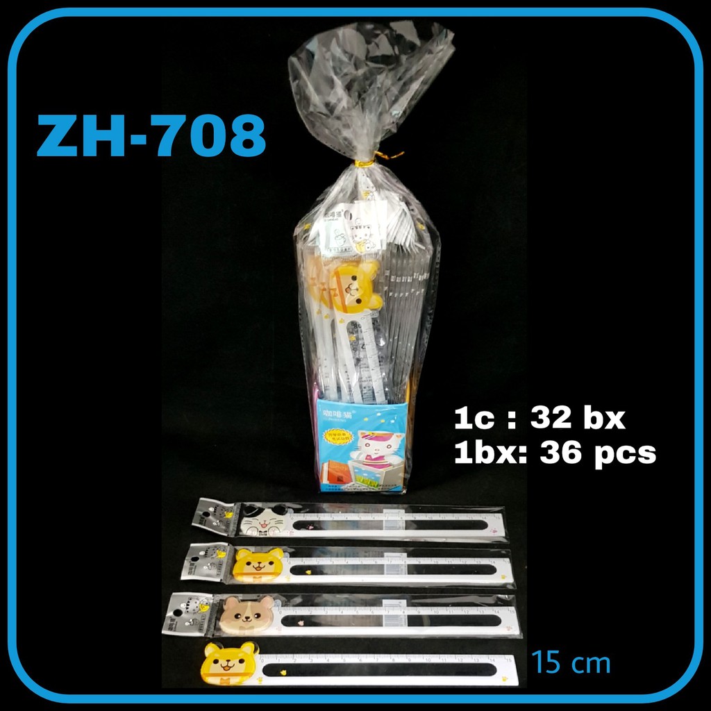 

ILP Penggaris 15cm ZH-708-3 / Penggaris Plastik / Ruler
