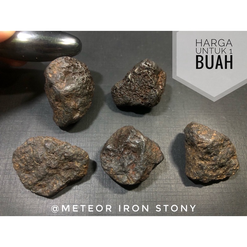 Meteor Iron Stony A8 atau Batu Meteor Magnetis atau Batu Meteorite