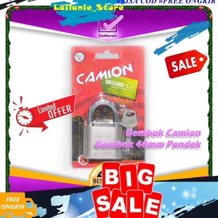 Kunci Gembok Kecil Murah Anti Karat Pintu Rumah Kandang Pintu Kamar Camion - Gembok 40Mm Leher Pende