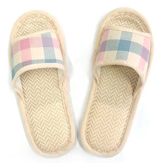 Sandal Rumah Indoor Kamar Selop Lucu Nyaman Murah Simpel / Sendal Selop Santai Wanita Linen Indoor Berkualitas / Cute Comfort Home Slippers / Sandal Kamar Hotel  Elegan Modis Empuk Minimalis Berbagai Ukuran