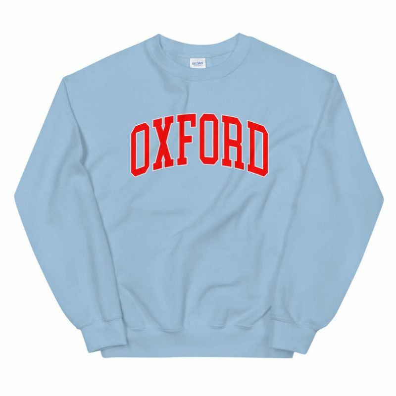 (S - 6XL) OXFORD England Sweatshirt Unisex BIGSIZE OVERSIZE Crewneck Sweater OXFORD University Jumbo Unisex S M L XL 2XL 3XL 4XL 5XL XXXXXL