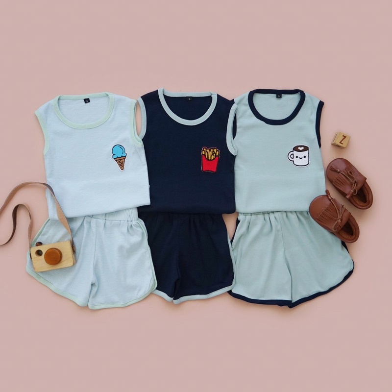 RACHIDKIDS / SETELAN KUTANG ANAK LUCU / PATCHES SET / DAILY SET ANAK