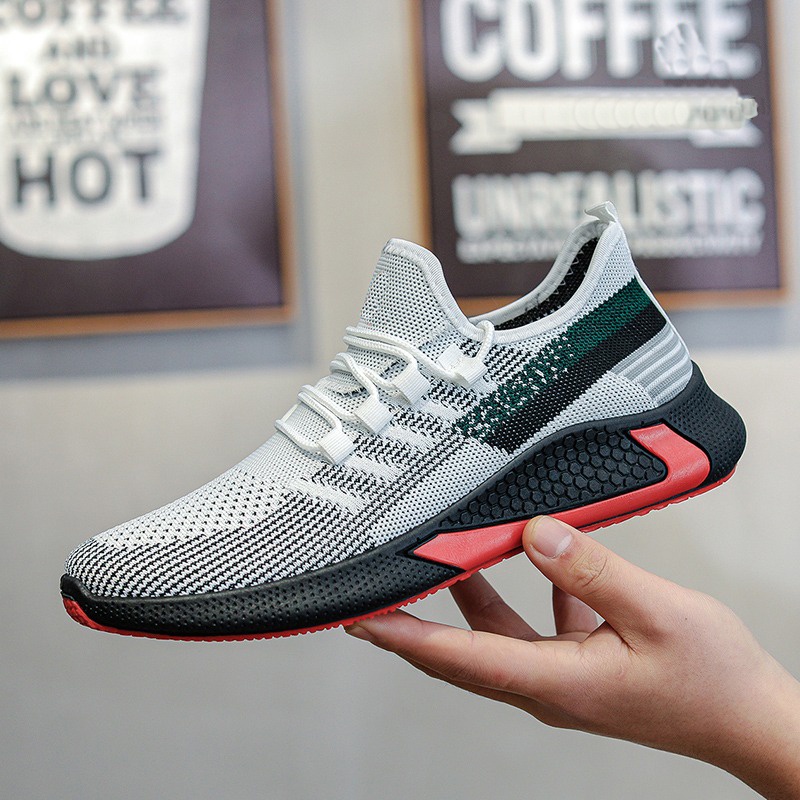 [ESSE] Vortex putih Sepatu Sneakers Running Gym Shoes 033