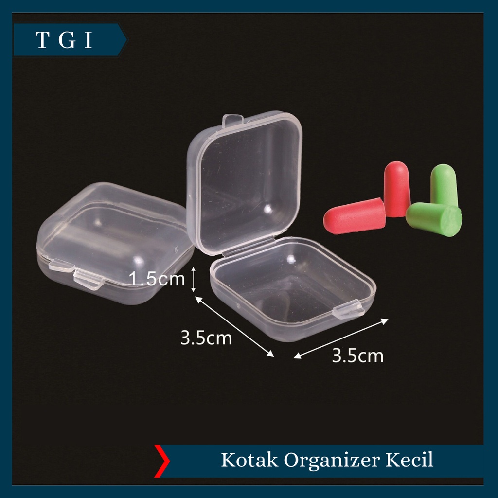 TGI - KOTAK KECIL SIMPAN MEMORY CARD EARPLUG / KOTAK PLASTIK SERBA GUNA / MINI BOX AKSESORIS