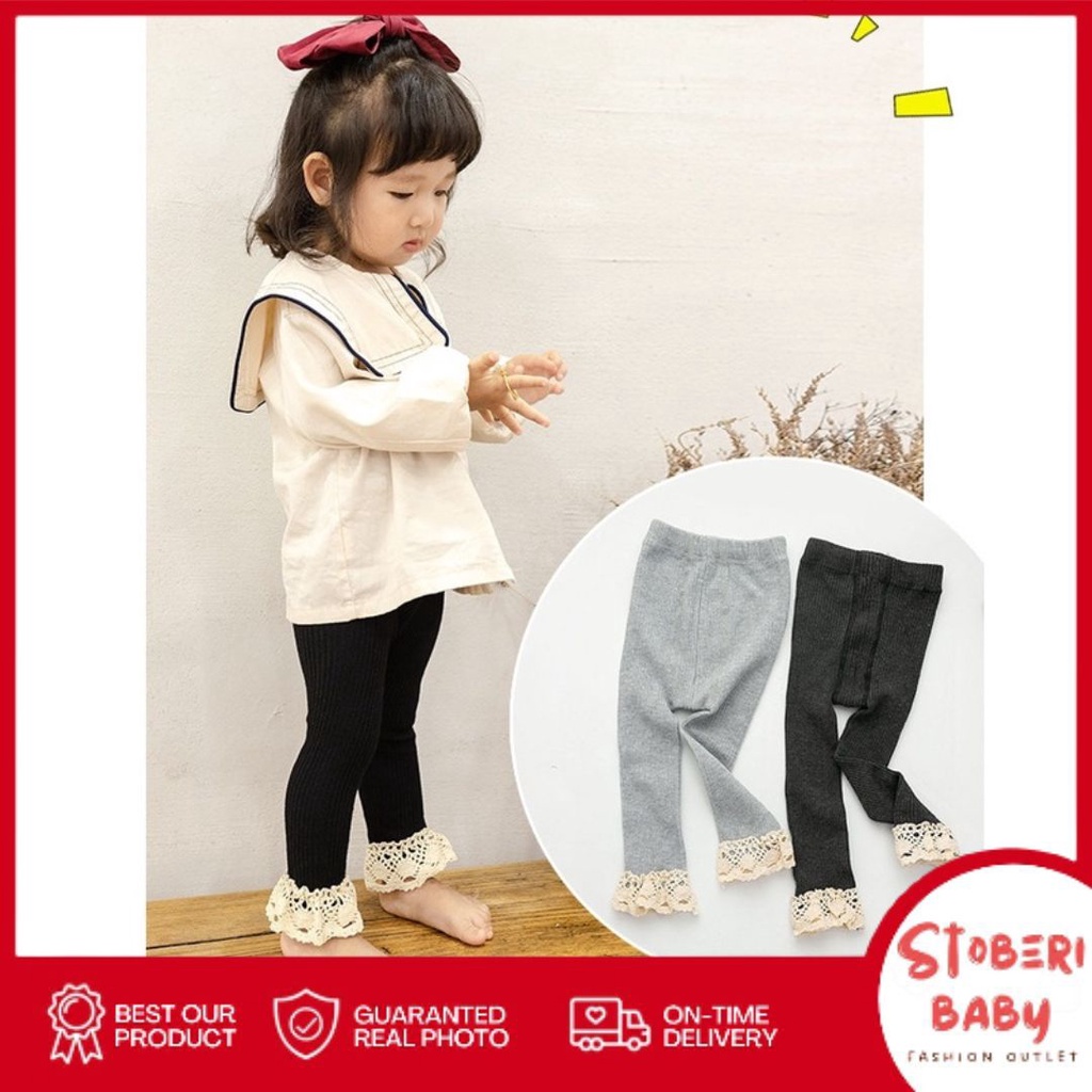 PUNCAK 3.3 stoberi baby -Legging Ashley Bayi Perempuan / Legging Anak / Kaos Kaki Panjang Bayi 305