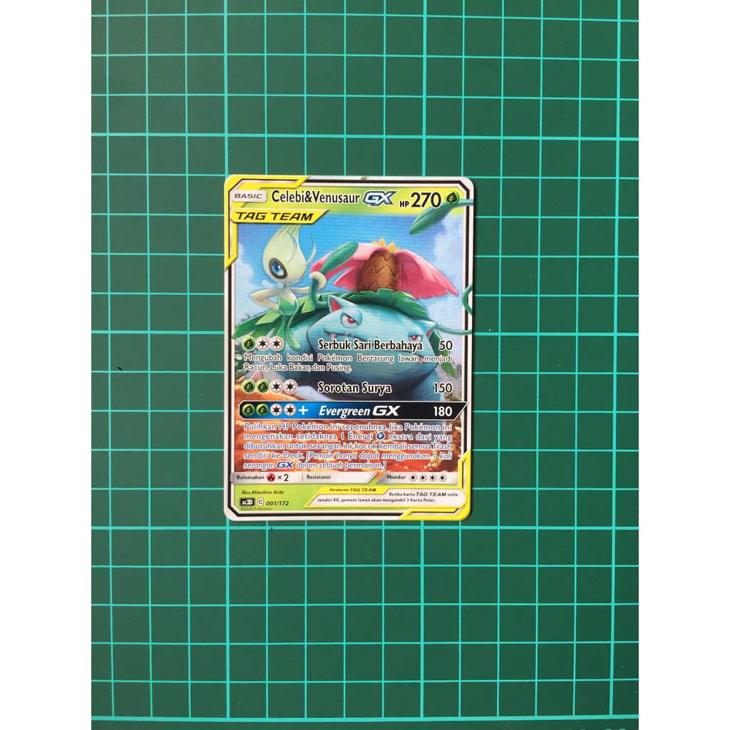 Celebi & Venusaur GX TD Tagteam Kartu Pokemon TCG Indonesia Tag Team