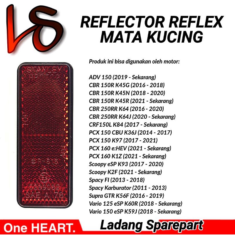 Mata Kucing Reflector Reflex Vario 125 150 Led New 2018 2019 2021 Original Stanley