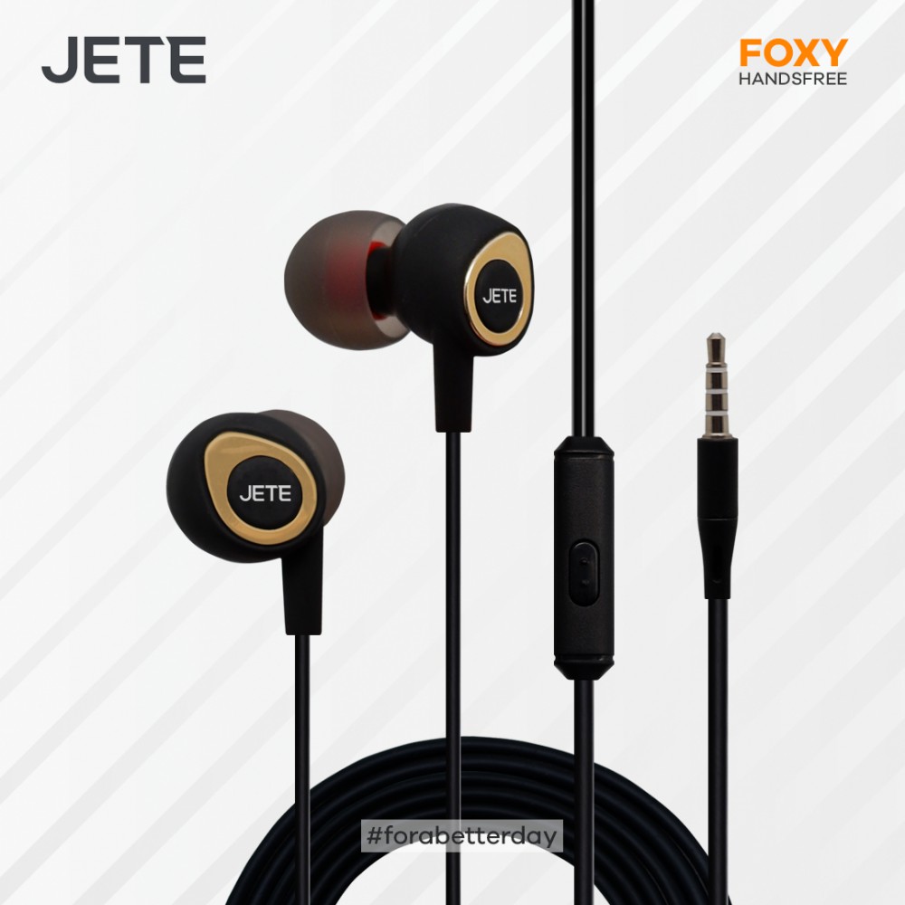 EARPONE L HANDSFREE L HEADSET IN-EAR HIGH PREFORMANCE JETE FOXY ORIGINAL