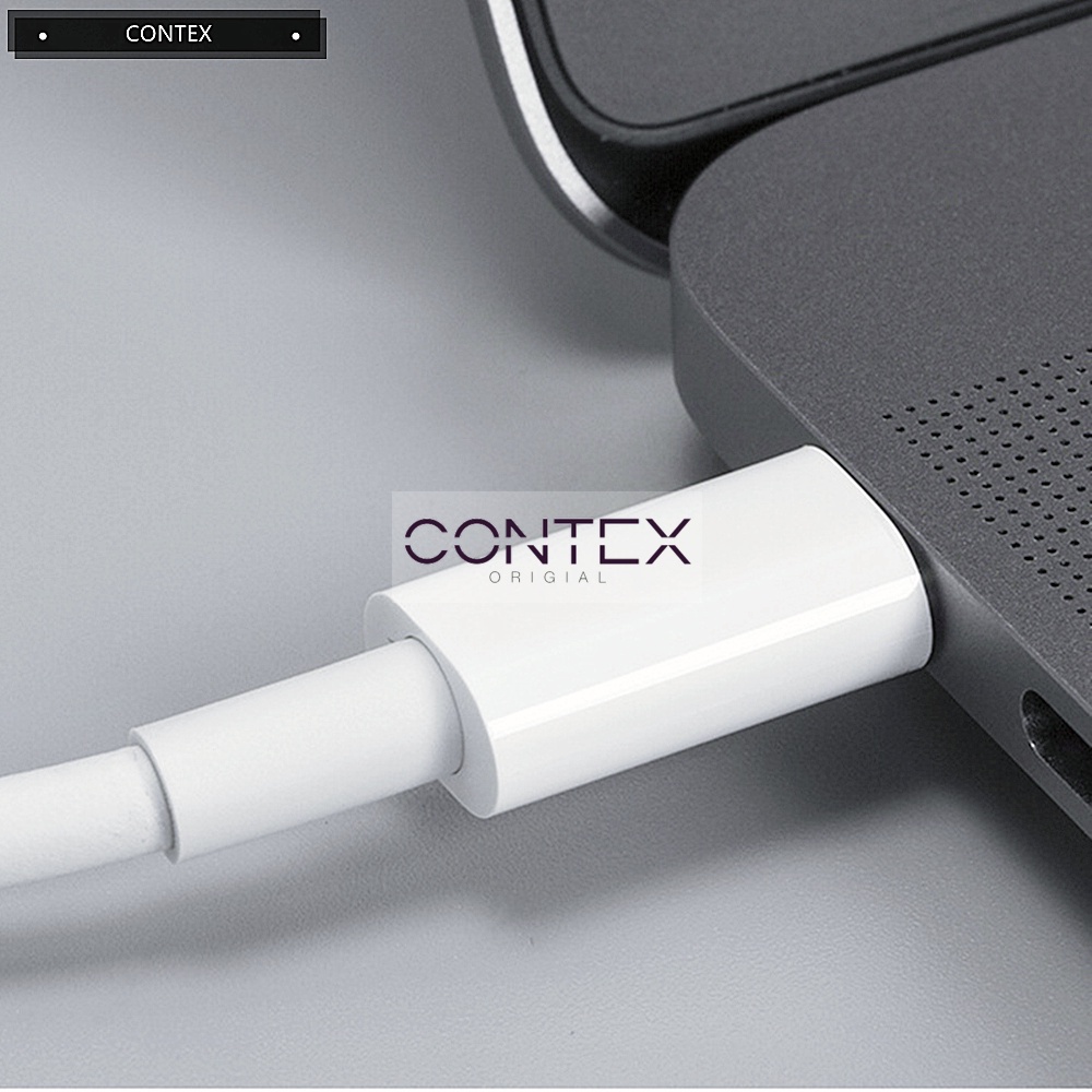 CONTEX - TYPE-C KE TYPE-C - Tipe-C KABEL DATA - USB-C CHARGER CABLE - CABLE PAD - Air - Pro - 1Meter - 2Meter